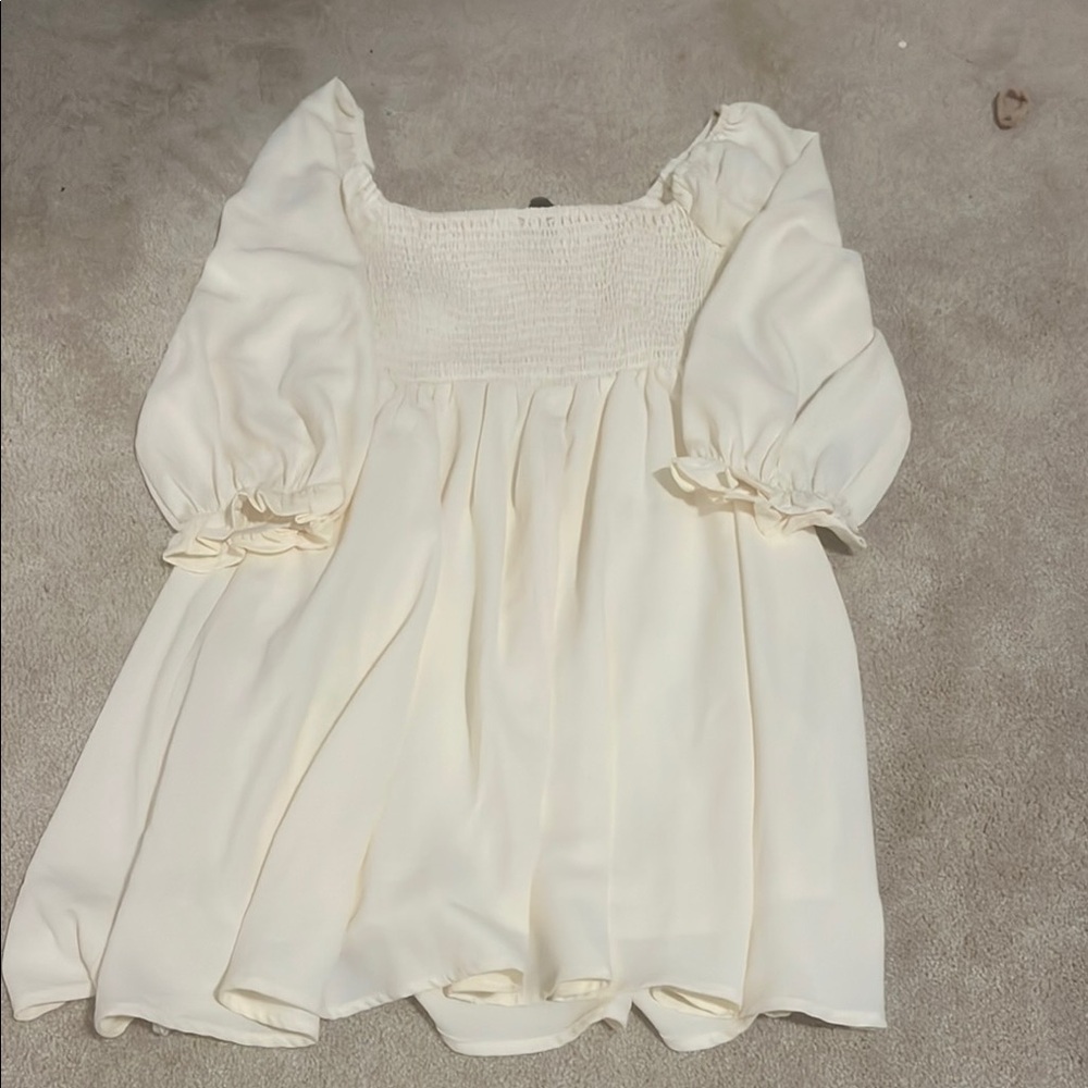 Elegant Cream teens dress